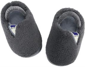 img 2 attached to Warm and Cozy Winter Slippers for Little Boys' Indoor Shoes