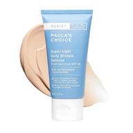 🌞 paula's choice resist super-light daily wrinkle defense spf 30 matte tinted face moisturizer: anti-aging mineral sunscreen for oily skin logo