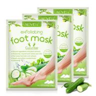 👶 baby soft feet in 5 days - foot peel mask exfoliating 3-pack for men and women, removes dead skin cells, repairs rough heels, and moisturizes logo