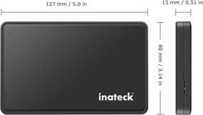 img 1 attached to 💾 Inateck FE2004 2.5 Hard Drive Enclosure: USB 3.0 Case for External Hard Drives, UASP Support, Up to 5Gbps Transfer Speed