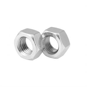 img 3 attached to 🔩 50 Pack of M8 x 1.25 Stainless Steel Hex Nuts - Hooshing Stainless 304 Fasteners