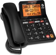 📞 at&t cd4930 corded phone: advanced answering system, caller id, large display & buttons [black] logo