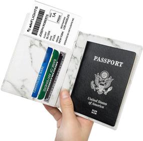 img 3 attached to Обложка для паспорта Leotruny Водонепроницаемая блокировка