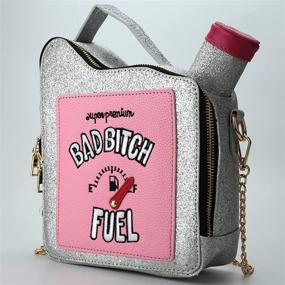 img 3 attached to Сумка через плечо QiMing Gasoline CrossBody Tote: Стильное сочетание женский сумок и кошельков в сумках через плечо