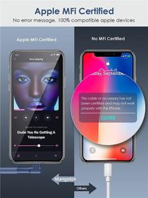 img 1 attached to 🔌 Mangotek Оригинальный адаптер Lightning к 3.5 мм разъему для наушников Apple MFi Certified для iPhone, переходник-переходный коннектор, совместимый с iPhone 12 Mini, 12 Pro Max, 11, XS, XR, X, SE (синий)