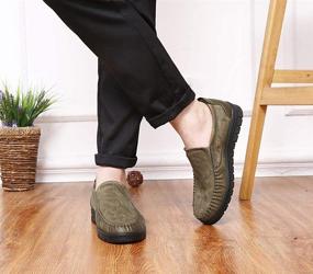 img 2 attached to 👞 Men's Loafers: Lightweight, Breathable, and Resistant Leather Slip-On Shoes in Loafers & Slip-Ons