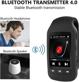 img 3 attached to 🎧 HOTT A505 MP3 Player with Bluetooth, 8GB+32GB, 1.8 inch Music Player with Clip for Sports, Supports FM Radio, Recorder, Stopwatch, Pedometer, and TF Card up to 128GB