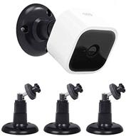 📸 blink mini camera mounting bracket - 360 degree adjustable ceiling or wall mount, indoor and outdoor - 3-pack logo