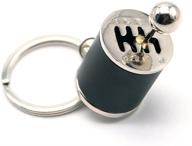 🔑 waterwood creative auto part model gear box shifter keychain: silver & black keychain ring for auto enthusiasts logo