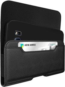 img 3 attached to 💼 Meilib Belt Holster Case for Samsung Galaxy S20 FE/S10+/S9+/S8+ - Phone Pouch with Belt Clip, Credit Card Holder - Compatible with Other Phone Cases