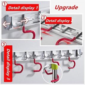 img 1 attached to Efficient Aluminum Mounted Laundry Organizer for Effective Organization