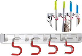 img 4 attached to Efficient Aluminum Mounted Laundry Organizer for Effective Organization