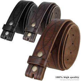 img 3 attached to 🤠 Authentic Western Floral Engraved Tooled Leather Men's Belts & Accessories: Timeless Style for the Modern Man