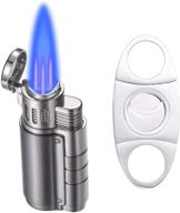 🔥 high-performance boonfire torch lighter with triple flame, windproof & cigar puncher - ideal gifts for men (butane not included) logo