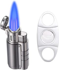 img 4 attached to 🔥 High-Performance Boonfire Torch Lighter with Triple Flame, Windproof & Cigar Puncher - Ideal Gifts for Men (Butane Not Included)
