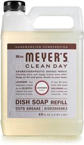 img 4 attached to 🌿 Mrs. Meyer's Clean Day Dishwashing Liquid Dish Soap Refill, Lavender Scent, 48 oz - Cruelty-Free Formula for Sparkling Clean Dishes