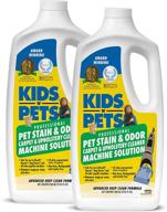 professional strength formula - kids ‘n’ pets – pet stain & odor carpet & upholstery cleaner solution – pack of 2 - 27.05 oz – deeply cleans carpet & upholstery - non-toxic & child safe logo