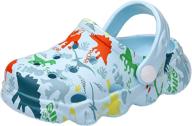 🦕 yuktopa boys' dinosaur graphics toddler slippers shoes at clogs & mules for enhanced seo logo