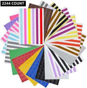 img 2 attached to 📸 VIPbuy 2244 Count Self Adhesive Photo Mounting Corner Stickers for Scrapbook Photo Albums DIY Craft – 22 Sheets, Assorted Colors