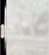 🪟 difit frosted glass window privacy film - static cling opaque uv blocking vinyl for glass door, bathroom, office, living room - 35.4 x 78.7 inches logo