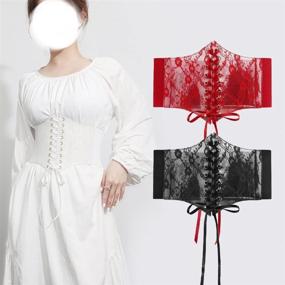 img 3 attached to Womens Elastic Waist Corset Wedding Women's Accessories in Belts