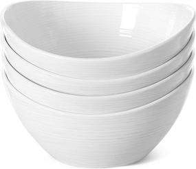 img 4 attached to 🍿 Ceramic Serving Popcorn Bowl by TAUCI - 8 Ounce, Pack of 6