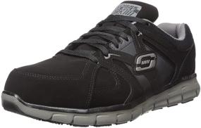 img 4 attached to Skechers Synergy Ekron Walking Charcoal Men's Shoes for Fashion Sneakers