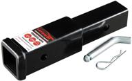 towever 84332p trailer hitch extension receiver tube extenders, 2 inches, 7 inches length (includes hitch pin and clips) logo