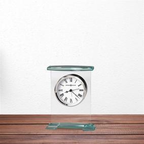 img 1 attached to 🕰️ Enhance Your Home Decor with the Howard Miller Augustine Table Clock 645-691 – Contemporary Glass Bracket Design, Quartz Movement, and Alarm Function