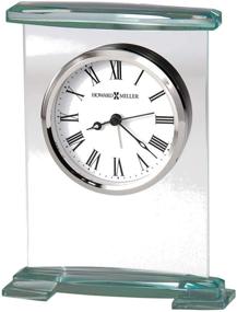 img 2 attached to 🕰️ Enhance Your Home Decor with the Howard Miller Augustine Table Clock 645-691 – Contemporary Glass Bracket Design, Quartz Movement, and Alarm Function
