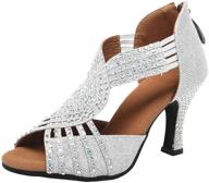 glittering women's rhinestone ballroom dance shoes: latin & stage dancing perfection logo