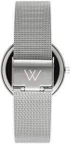 img 3 attached to ⌚ WRISTOLOGY Stella Womens Watch - Silver Boyfriend Style with Metal Mesh Strap Band