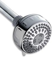 💦 gpm 1.8 chrome waterpik shower head trs-523e with power spray featuring 5 modes logo