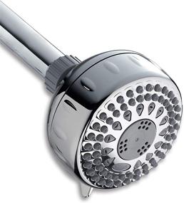 img 4 attached to 💦 GPM 1.8 Chrome Waterpik Shower Head TRS-523E with Power Spray featuring 5 Modes