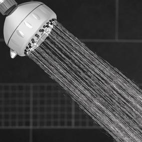 img 3 attached to 💦 GPM 1.8 Chrome Waterpik Shower Head TRS-523E with Power Spray featuring 5 Modes