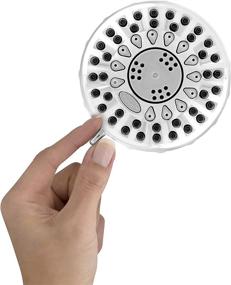 img 1 attached to 💦 GPM 1.8 Chrome Waterpik Shower Head TRS-523E with Power Spray featuring 5 Modes