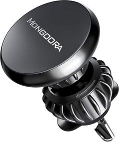 img 4 attached to 📱 Mongoora Magnetic Phone Mount: Secure Car Air Vent Holder for iPhone and Android - Sturdy, Rotating Magnet Stand - Includes 6 Magnets - Perfect Travel Accessory