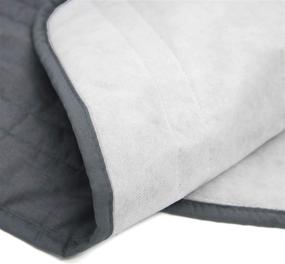 img 1 attached to 🛏️ Enhanced Sagging Sense Polyester Blended Quilted Bed Skirt - Anti-Wrinkle, Fade Resistant Dust Ruffle with Classic 14" Drop Length - Charcoal, King Size - Ideal for Bedroom Use