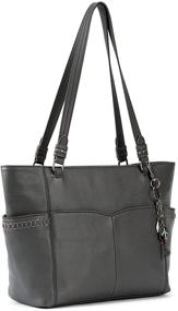 img 3 attached to Sak Sequoia Leather Tote Black