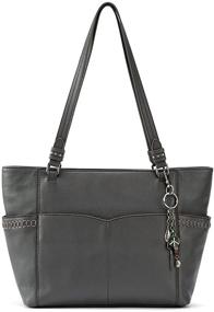 img 4 attached to Sak Sequoia Leather Tote Black