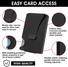 img 1 attached to 🧥 Streamlined Molain Aluminum Blocking Wallet for Effortless Organization