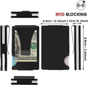 img 3 attached to 🧥 Streamlined Molain Aluminum Blocking Wallet for Effortless Organization