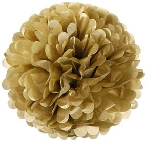 img 2 attached to Fascola 14pc Mixed Navy Blue Pink Gold Party Tissue Pom Poms: Stunning Nautical Themed Wedding & Baby Shower Decor