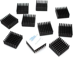 img 1 attached to DGZZI Aluminum Heatsink 25X25X10mm Silicone: Efficient Cooling Solution for Electronics