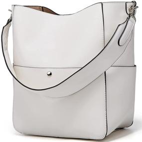 img 2 attached to Сумка Молодо Satchel для женщин и кошельки - элегантные кожаные сумки через плечо в стиле хобо