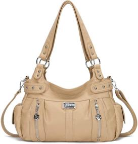 img 4 attached to 👜 KL928 Leather Shoulder Purses: Women's Handbags, Wallets & Satchels