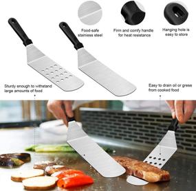 img 2 attached to Complete 32-Piece Griddle Accessories Set for Blackstone and Camp Chef BBQ – Heavy Duty Spatula, Scraper, Cleaning Kit, and More! Ideal Cooking Utensils Set with Carry Bag for Meat, Knife, Grilling – Perfect Grilling Gift for Men and Women