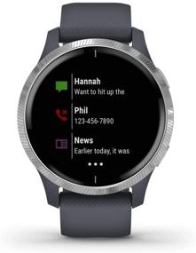 img 3 attached to 🕒 Renewed Garmin Venu Smartwatch with Bright Touchscreen Display, Music, Body Energy Monitoring, Animated Workouts, Pulse Ox Sensor, and More – Silver/Dark Gray Band