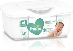 img 4 attached to 👶 Review: Pampers Sensitive Water Based Baby Wipes, 64 Count - Gentle and Hypoallergenic!