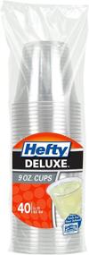 img 2 attached to 🍹 Hefty Deluxe Transparent Plastic Party Cups - 9oz, Pack of 40